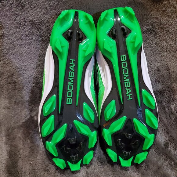 Boombah Mens Cleats Green Black Size 8 Men’s Shoes Softball/Football/Baseball - Picture 7 of 11
